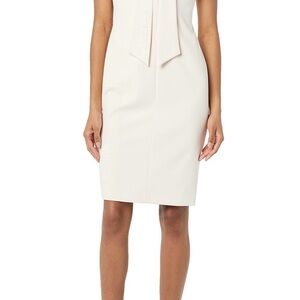 Calvin Klein Soft Pink Tie Neck Dress